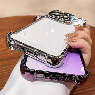 ชุบโปร่งใสเคสโทรศัพท์ สําหรับ Xiaomi 15T 14T 13T 12T 11T Pro 11 Lite 15 17 Pro Max 15TPro กล้องป้องกันถุงลมนิรภัยกันกระแทกซิลิโคนนุ่ม