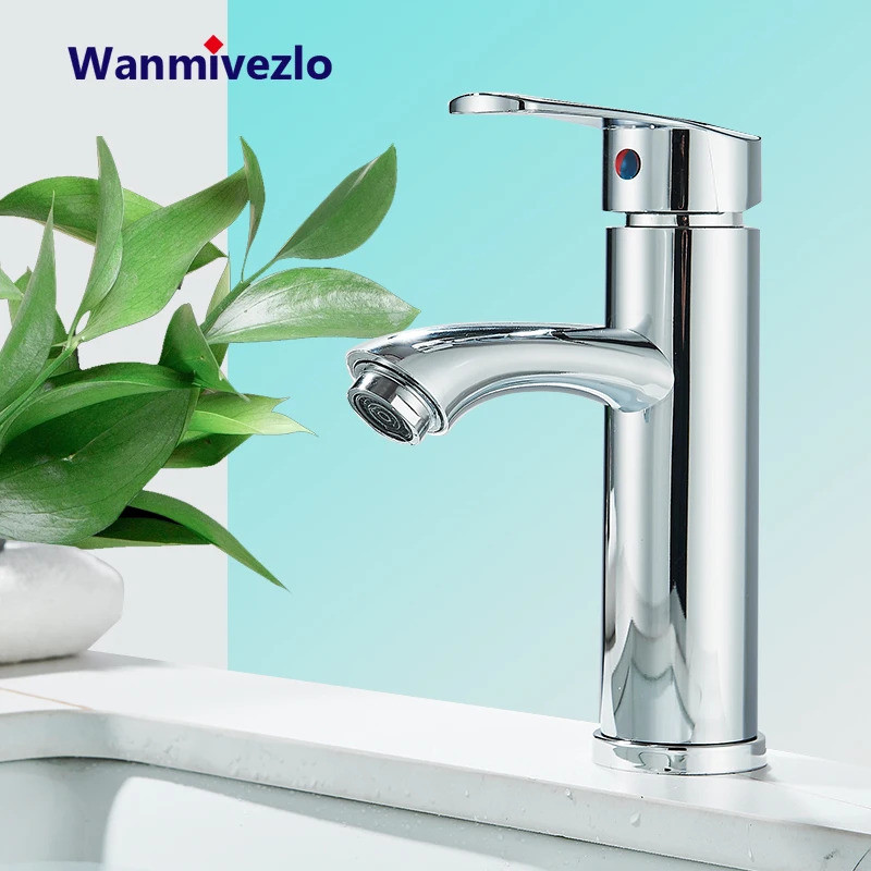 Wanmivezlo Basin Bathroom Sink Faucet Chrome Water Faucet Hand -watert Basin Bathroom Bathroom Splas