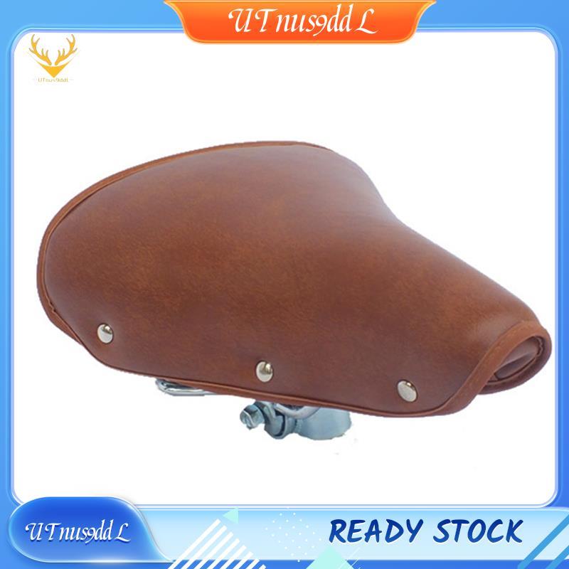 [UTnus9ddL] อานจักรยานย้อนยุคหนังนุ่มอานจักรยานผู้หญิงผู้ชายสําหรับวินเทจแฮนด์เมดเมืองพร็อพไฟฟ้า E-B