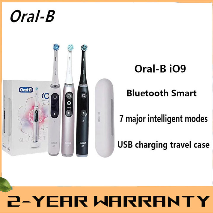 แปรงสีฟันไฟฟ้า Oral B io9 การติดตาม 3D สุดยอดการทําความสะอาด/7 โหมดอัจฉริยะ/เคสชาร์จแม่เหล็กio9