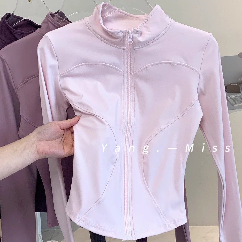 【MAGGIEYOGA】เสื้อแจ็กเก็ตแขนยาว ระบายอากาศ กระชับสัดส่วน เหมาะกับการเล่นโยคะ ฟิตเนส