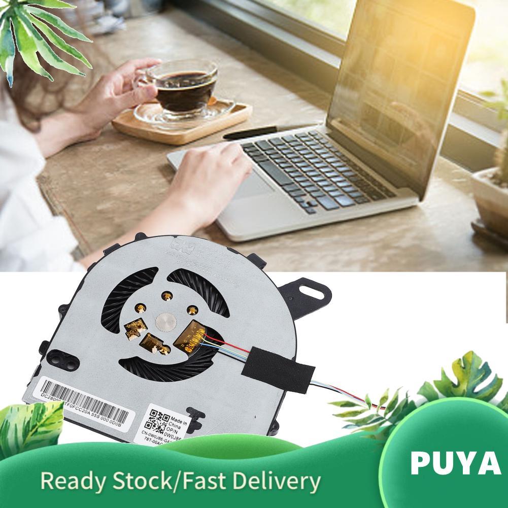Puya เปลี่ยนพัดลมระบายความร้อน CPU สำหรับ 15 7572 7560 Vostro 5468 5568 0W0J85 4 ขาเชื่อมต่อแล็ปท็อป