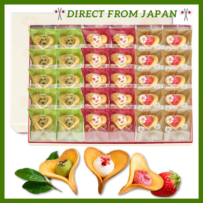 KINEEL Assorted Langue de Chat Cookies (Vanilla, Matcha, Berry) - Perfect for Halloween, Gifts, and 