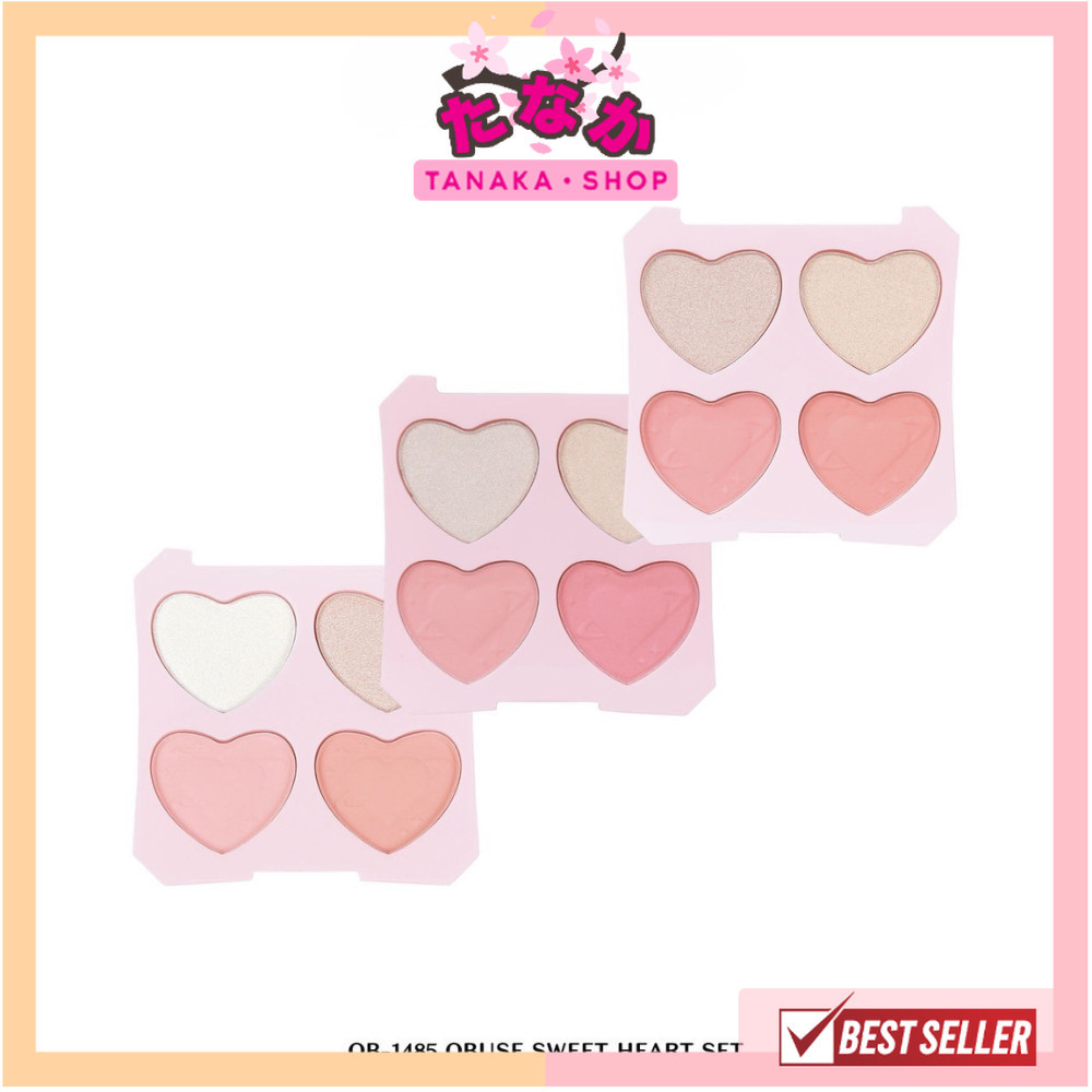 🔥แท้/ดีลสุดคุ้ม/ไลฟ์ทุกวัน🔥OB-1485 Obuse Sweet Heart Set บลัช&ไฮไลท์