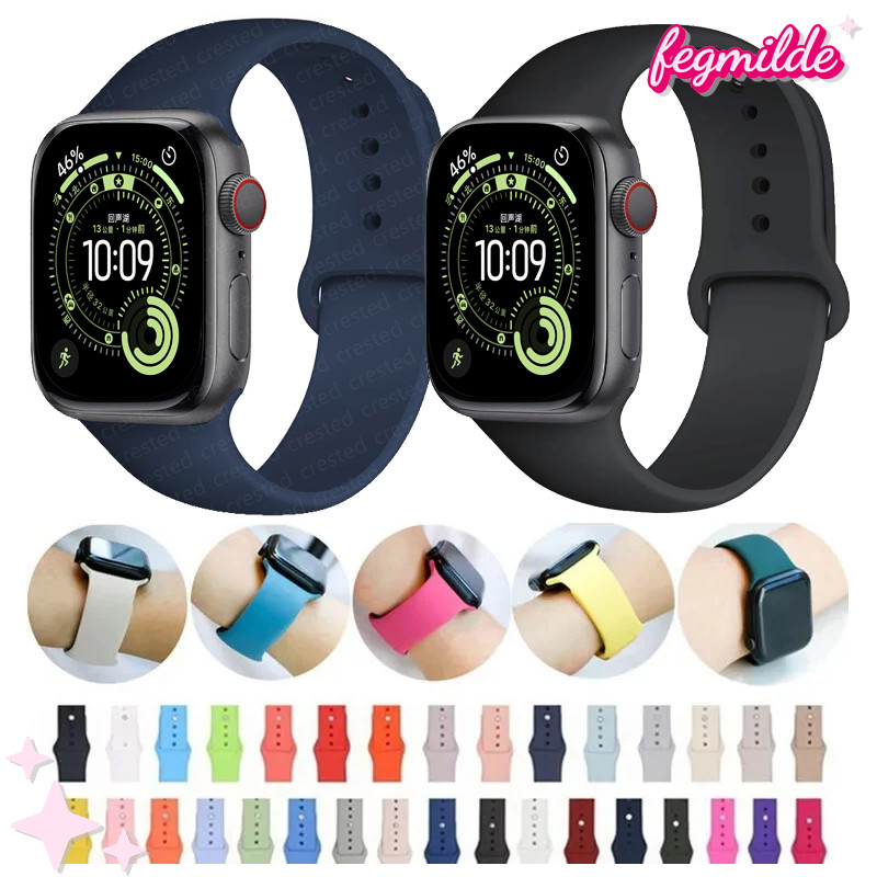 ซิลิโคนอ่อนนุ่ม for Smartwatch ULTRA/SE 3 2 49มม Series12 11 10 9 8 7 6 5 Iwatch 45มม 46 44 41 40 42 38มม