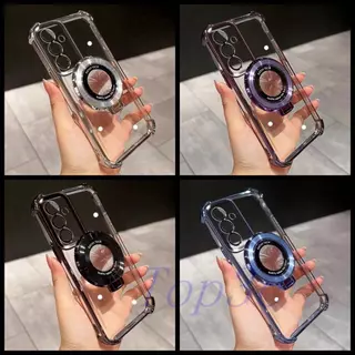 เคส Samsung S25 FE ถุงลมนิรภัยสี่มุมป้องกันการตก เคสโทรศัพท์แบบใสพร้อมขายึด CDSJ