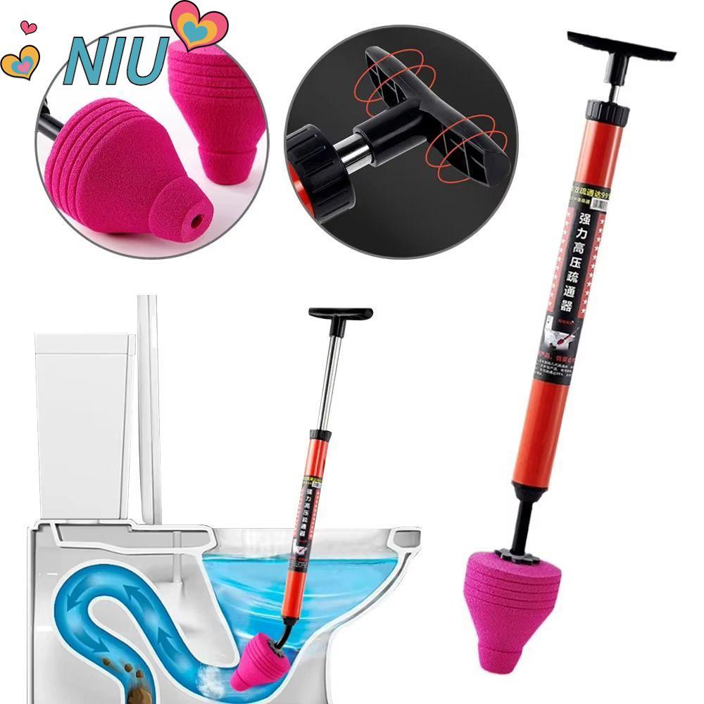 NIUYOUJS แรงดันสูงห้องน้ํา Unclogger, เครื่องมือห้องน้ํา Unblocking High Pressure Toilet Plunger สําหรับ Unblocking Pipe Clog