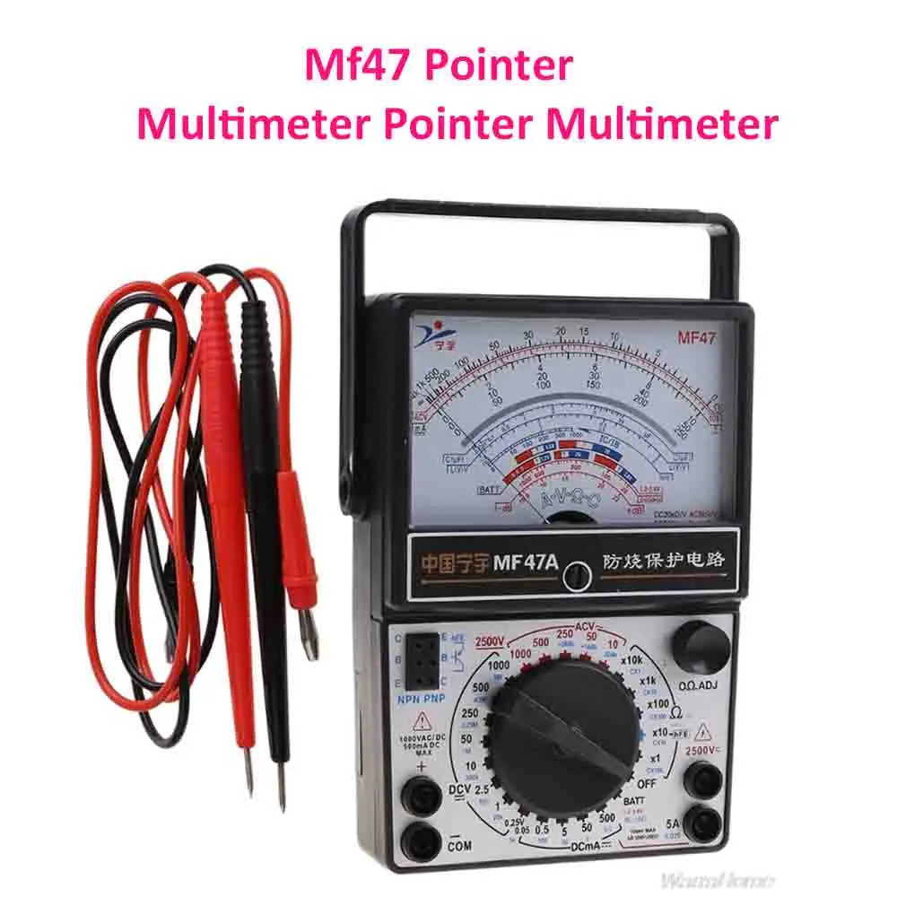 1000v มัลติมิเตอร์แบบพกพา Mechanical Pointer ประเภทมัลติมิเตอร์การวัด Ac Dc Current Meter แอมป์มิเตอ