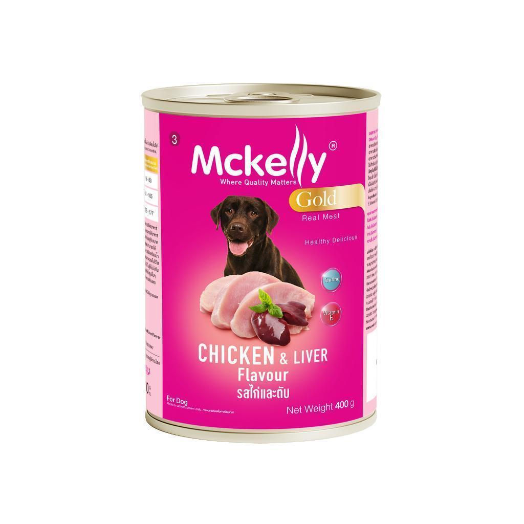 Mckelly Gold แมคเคลลี่ โกลด์ อาหารเปียกกระป๋องสุนัข 400 กรัม [ยกโหล 12 กระป๋อง] ราคา ถูกที่สุด ดีลบีเคเค แกลเลอรีภาพที่ 4