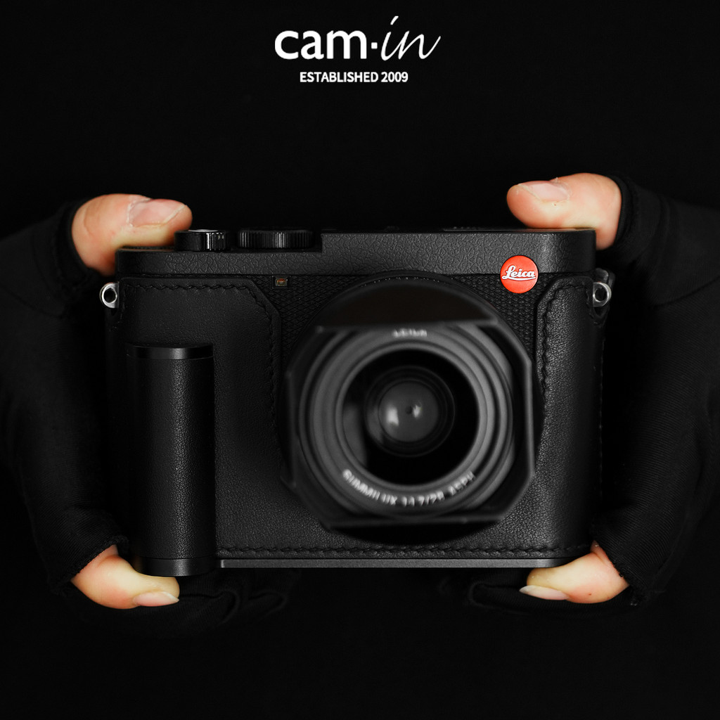 Cam · ในซองหนังกล้อง Leica Q3 Leica Q343 Retro เคสป้องกันฐานกรณี swift ครึ่งกรณี