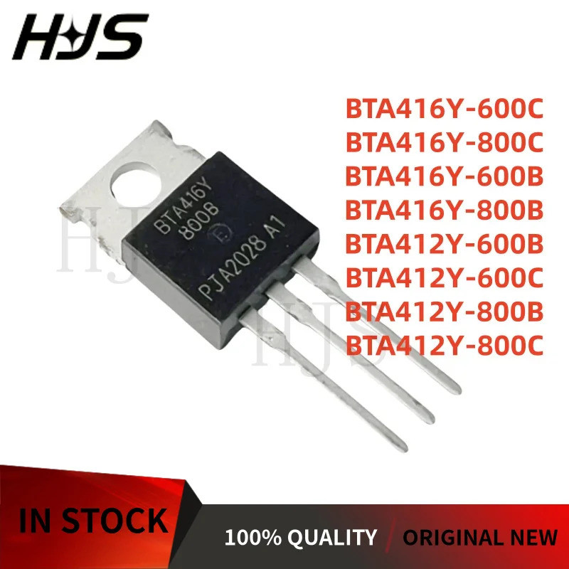 5PCS BTA416Y-600C BTA416Y-800C BTA416Y-600B BTA416Y-800B BTA412Y-600B BTA412Y-600C BTA412Y-800B BTA4