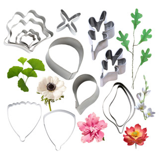 KAILAEN 13 รูปแบบดอกไม้รูปร่างเครื่องตัดสแตนเลสดอกไม้น้ําตาล…