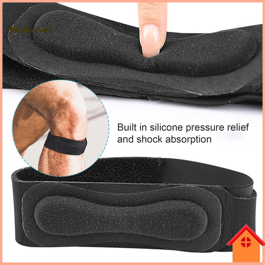 [Ni] ปรับ Patella Band เข่ารั้งปรับ Patella Tendon สายรัดเข่าสําหรับบรรเทาอาการปวดเหมาะสําหรับเดินป่
