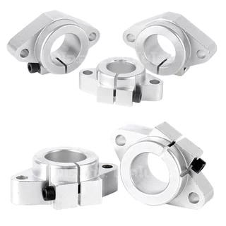 SHF ขาตั้งเพลา แนวนอน ขนาด 6-20mm Horizontal SHF Linear Shaft Support Rod Aluminum Alloy ตัวยึดแกน ฐานยึดแกน ขายึดเพล...