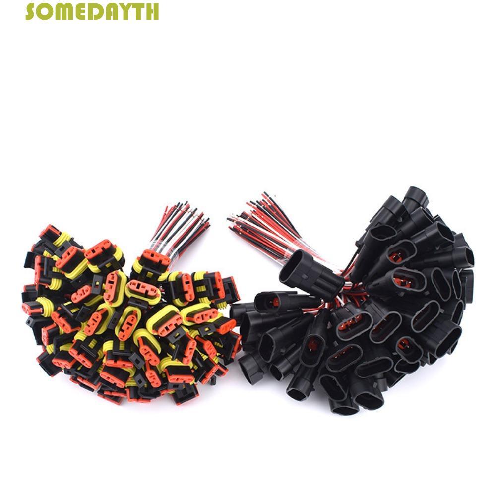 SOMEDAY ปลั๊กขั้วต่อสายไฟ 1 2 3 4 5 6 Way รถหญิง 1P 2P 3P 4P 5P Plug-In Unit Wear-Resisting รถจักรยา