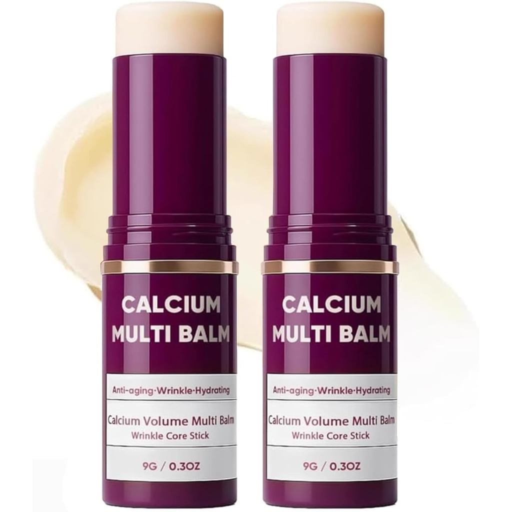 2PCS Calcium Multi Balm,Calcium Volume Multi Balm, Wrinkle Core Stick,เกาหลีคอลลาเจน Moisturing Stic