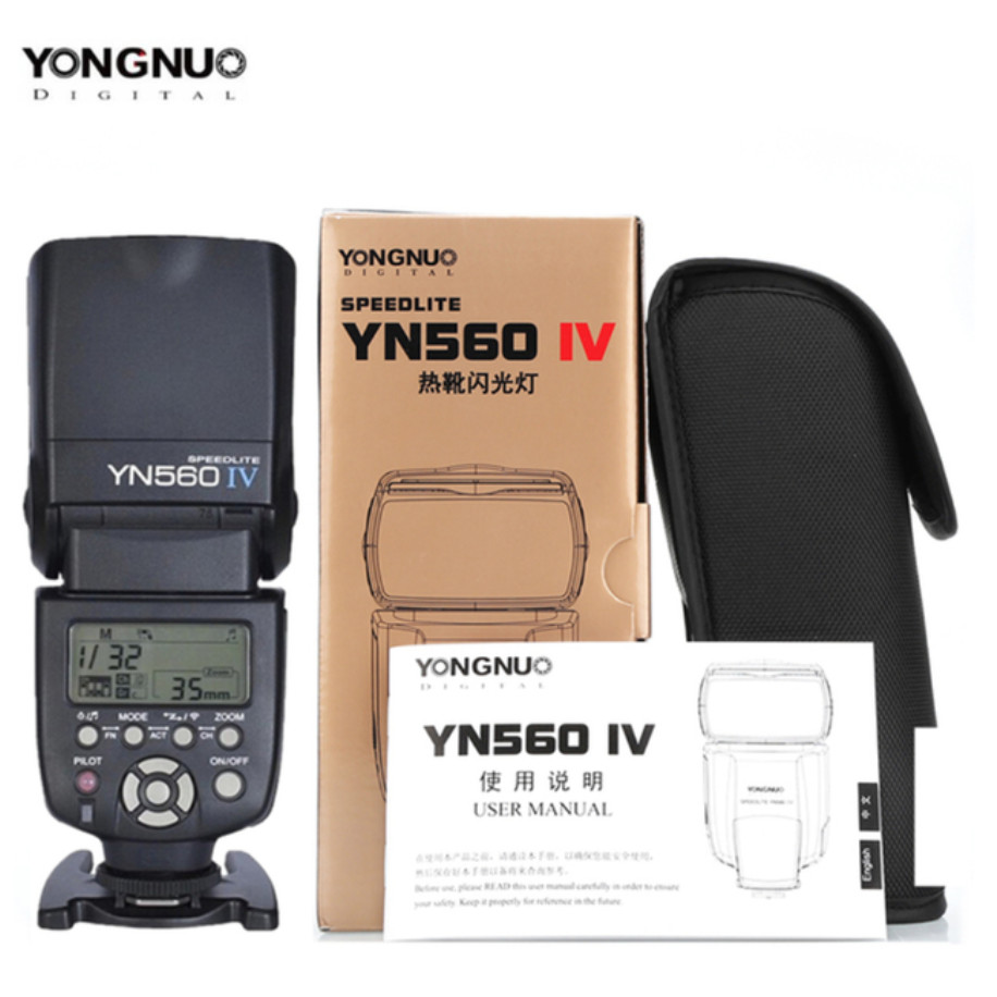 Yongnuo YN560IV YN560 IV YN 560 แฟลช Speedlite สําหรับ Canon Nikon YongNuo 560TX แฟลชทริกเกอร์ไฟฉายส