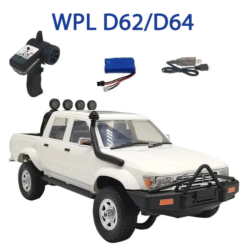 รถ Wpl D62-1 D64-1 Full Scale 1/16 2.4g รถ Rock Crawler ไฟฟ้า Buggy Climb รถบรรทุก 4wd 2wd สําหรับชา