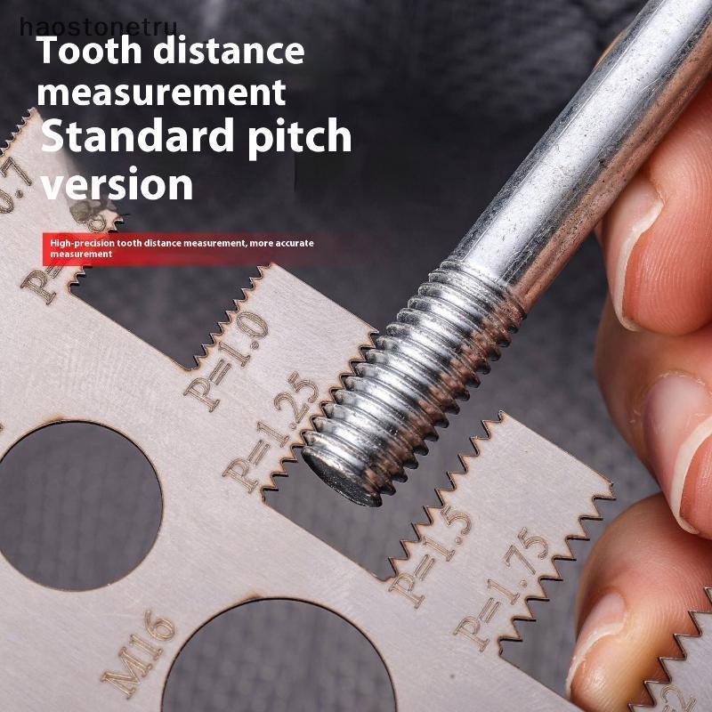 OST สกรูเกลียว Pitch Gauge ไม้บรรทัดเครื่องมือวัด Bolt รูปที่ 4