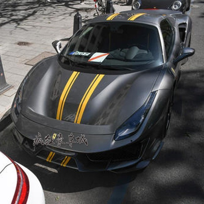 Ferrari 488 สติ๊กเกอร์ติดรถยนต์ Garland Pista Spider Cover สติกเกอร์ 458 430 F12 Body Color Strip รถ