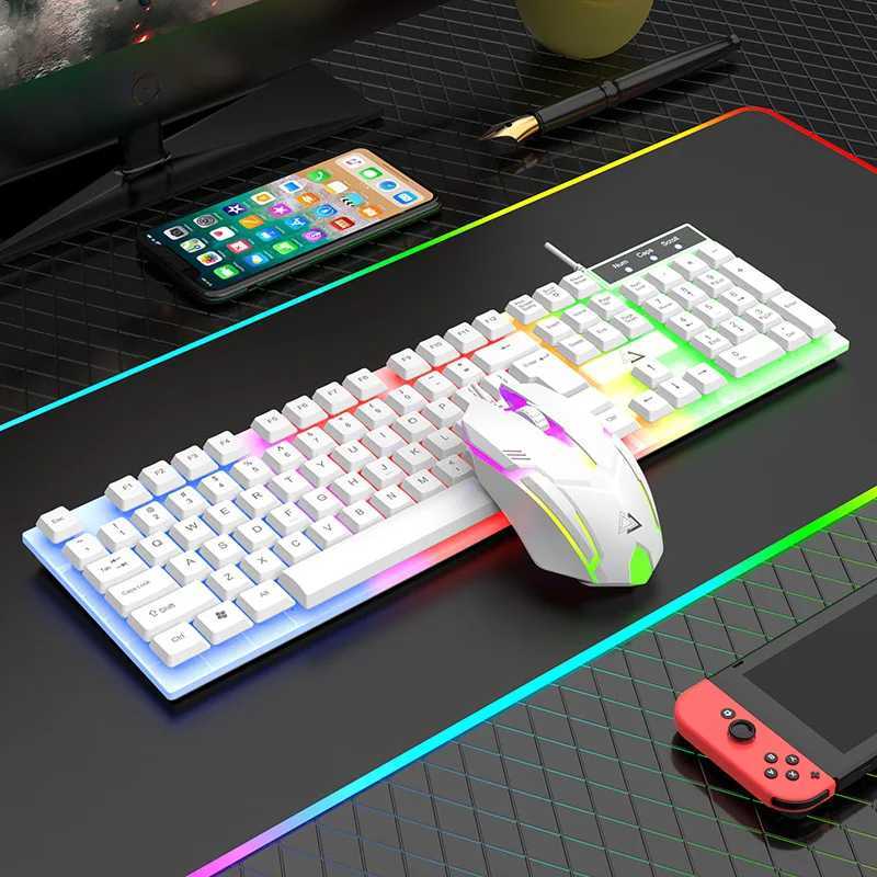 VODIRK Wired Mechanical Feel RGB Gaming Keyboard Mouse Set - GT100