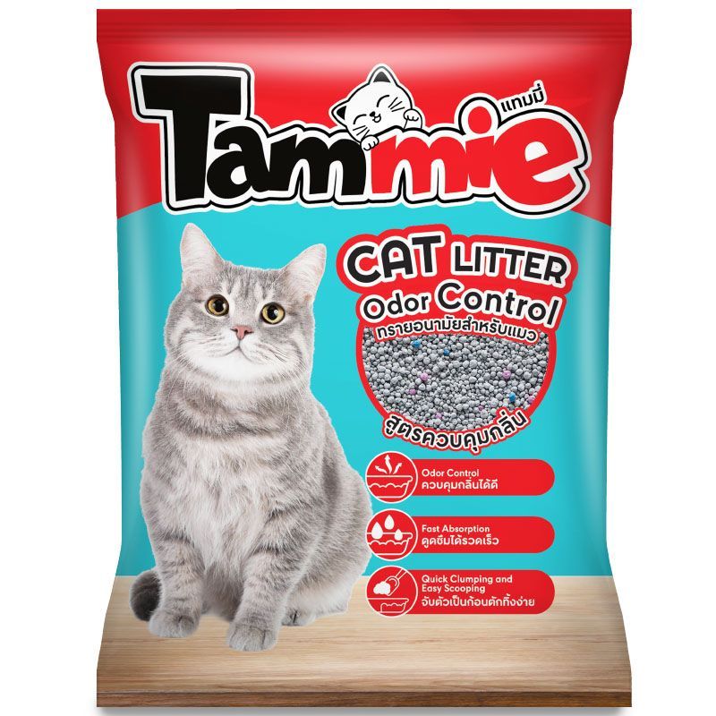 แทมมี่ทรายอนามัยสำหรับแมวสูตรควบคุมกลิ่น 5ลิตร Tammie Cat Litter Odor Control 5ltr. [หมายเลขบาร์โค้ด 8853474095445 ]