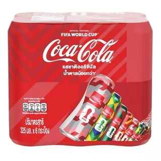 โค้กแคน 325มล. แพค 6 Coke 325ml. Pack 6 [หมายเลขบาร์โค้ด 8851959632017 ] สินค้าคุณภาพดี คัดสรรอย่างตั้งใจ