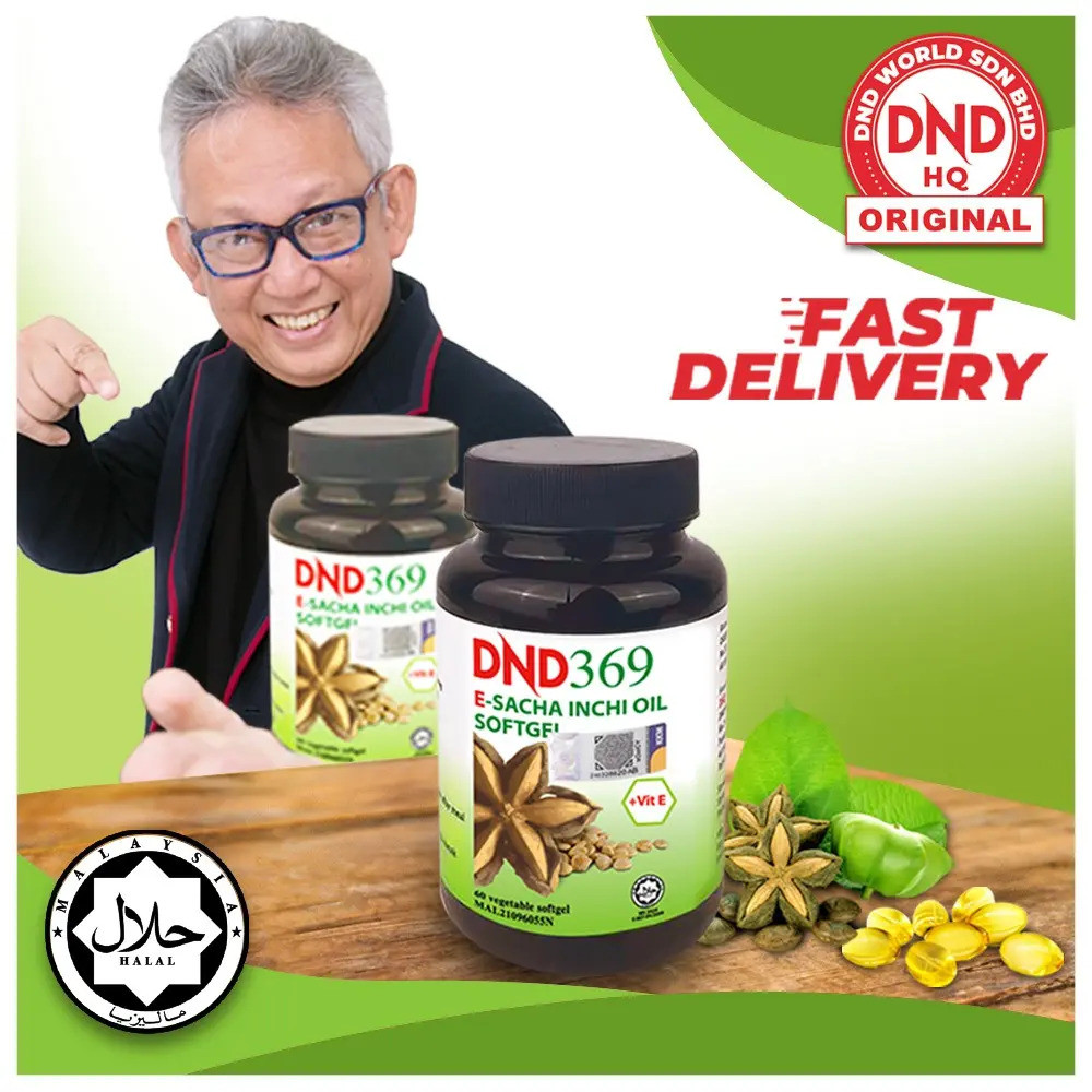 DND 369 E- Sacha Inci Oil (60 softgel) - Omega 3, Omega 6, Omega 9, อาหารเสริม