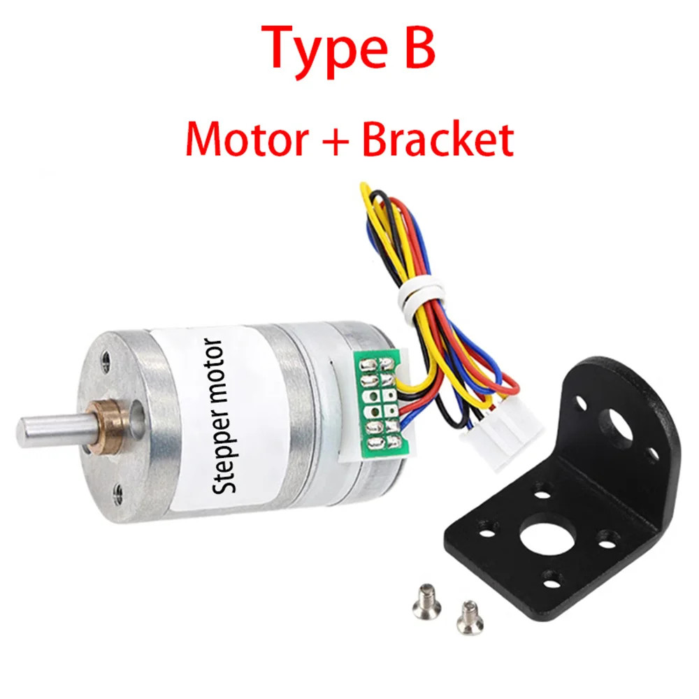 GM25 25BY 2 เฟส 4 สาย Stepper Motor DC 12V Deceleration Brushless Reversible โลหะ Micro Stepping Ste