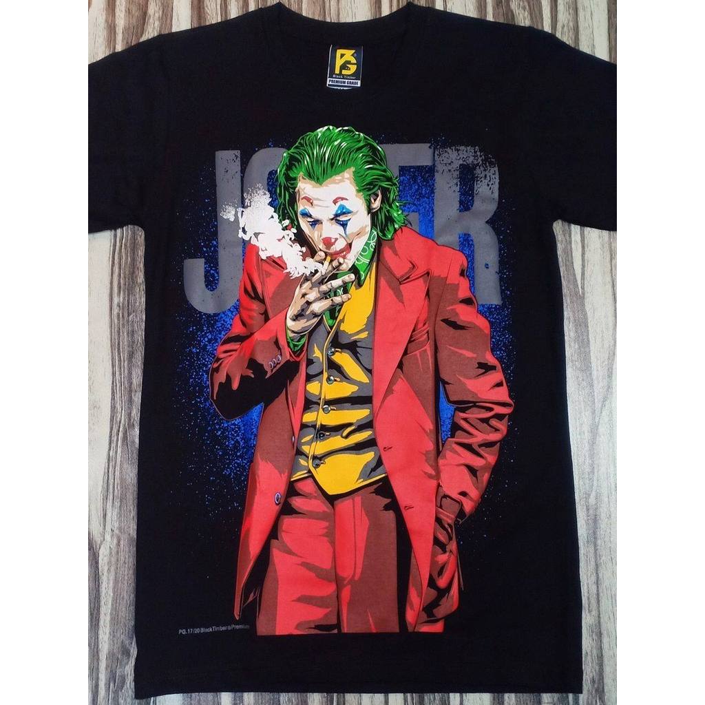 Pg17 Premium Grade Black Timber Tshirt Jersey Joker Smoking Joaquin Phoenix Movie Edition