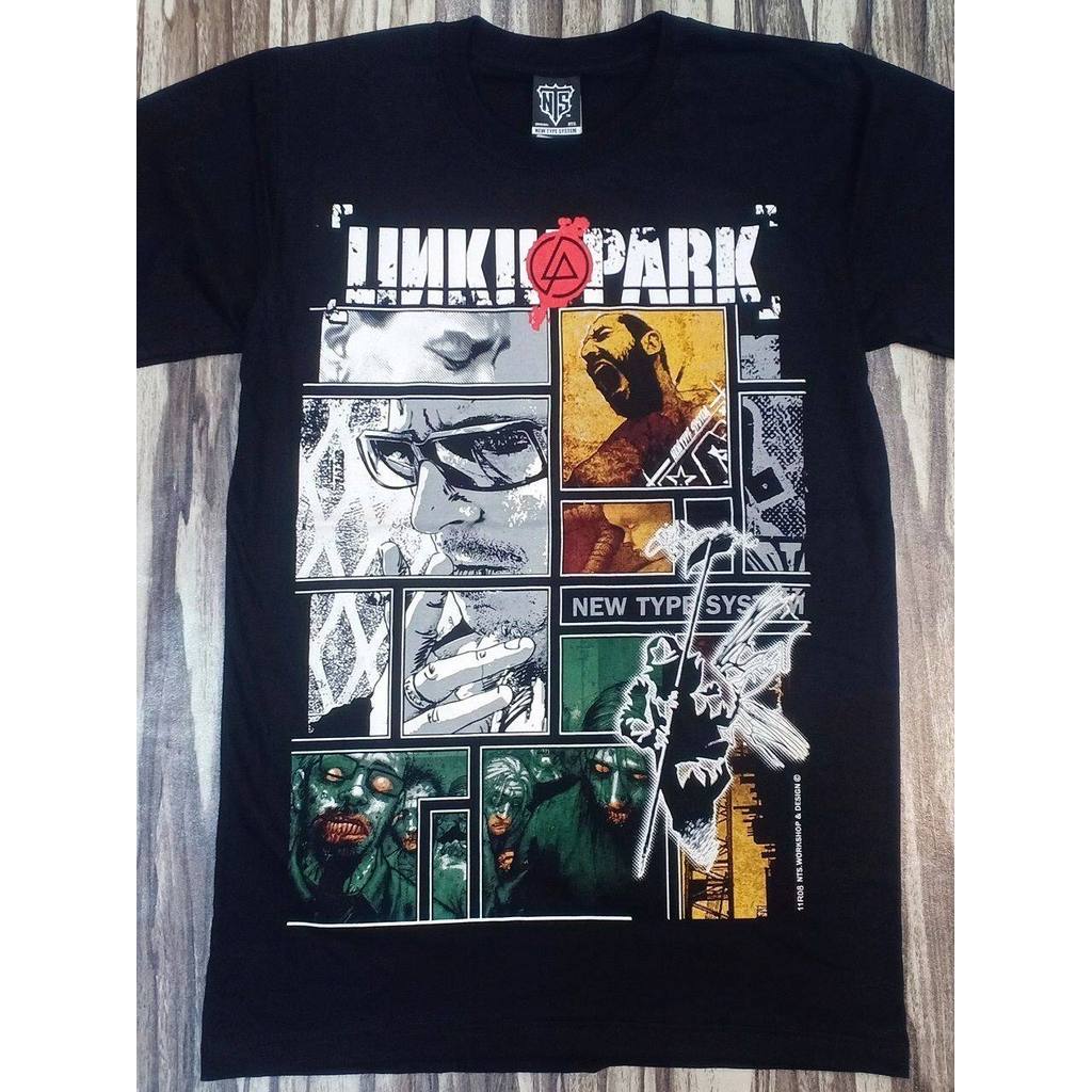 11r08 Linkin Park 1st Edition Rap Rock Band Collection Nts ใหม่ประเภทระบบ Tshirt Jersey
