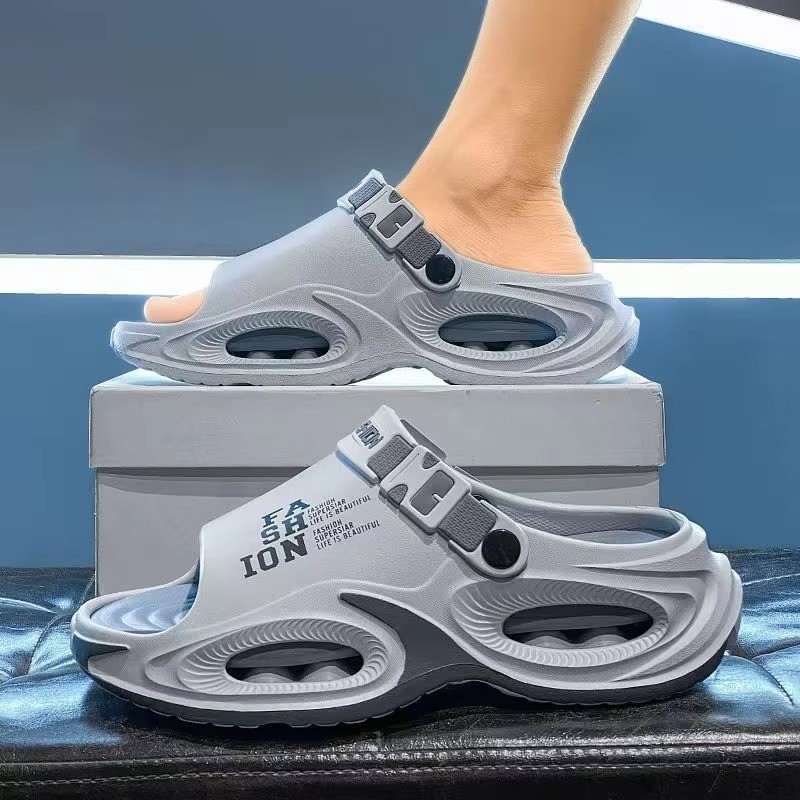 Mens รองเท้าแตะ EVA ลื่นสบายๆหนา Soled กลางแจ้ง Clogs ขับรถชายหาดรองเท้าน้ําฤดูร้อน Man รองเท้าแตะ
