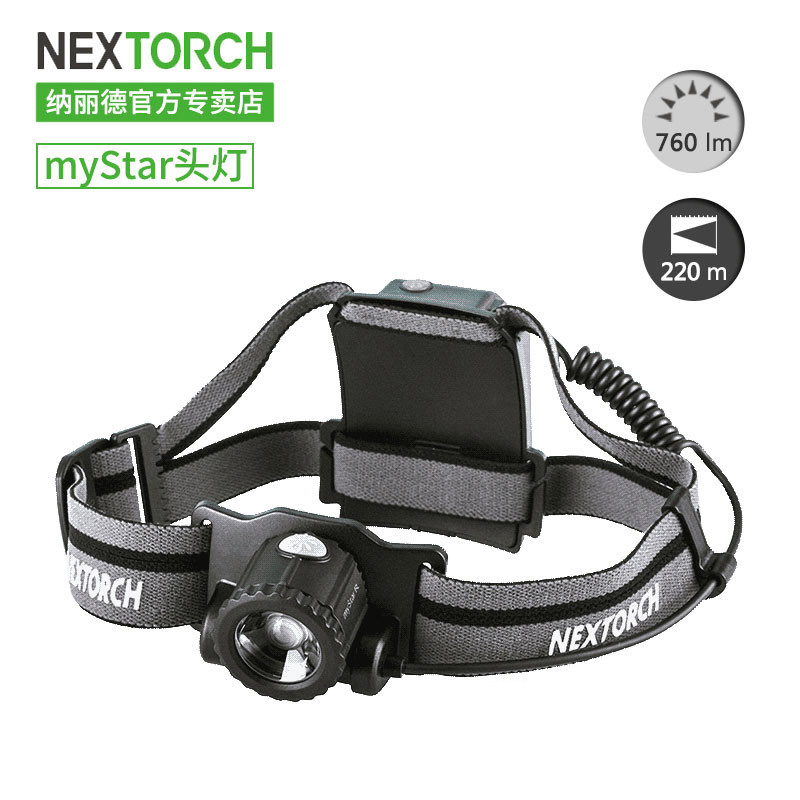 Nared myStar R ซูมไฟหน้าแบบชาร์จไฟได้ Dual-Use Outdoor Adventure Night Fishing Cross-Country Running