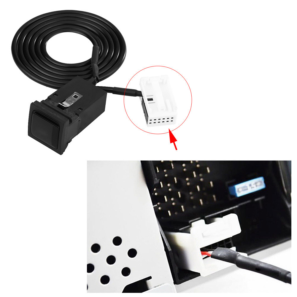 1dingying.ph KIMISS o USB Female AUX Adapter Cable Car Switch & สําหรับ RCD510 RCD310 5KD035724