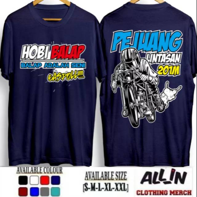 เสื้อยืด RACING TRAFFIC WARRIOR 201 M COOL RACING HOBBY RACING IS THE ART OF GASPAL REAL COTTON
