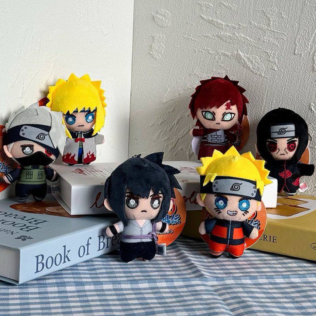 GANTUNGAN [สั่งซื้อล่วงหน้า] พวงกุญแจตุ๊กตาอะนิเมะ – Naruto Sasuke Kakashi Itachi Gaara Minato Doll 