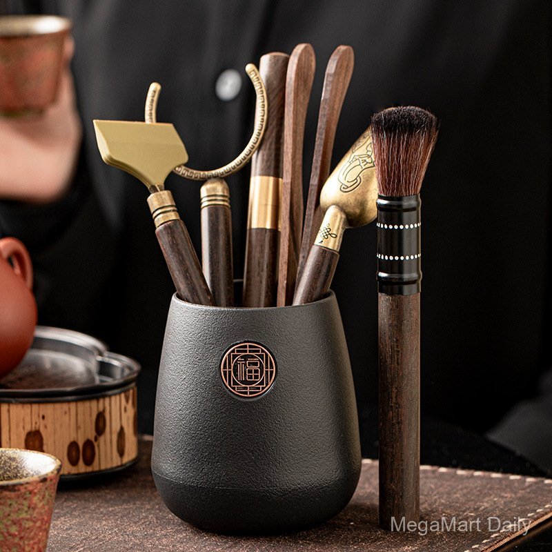 Tea ceremony set: Six gentlemen of tea ceremony, Kung Fu tea set, complete tea ceremony accessories,