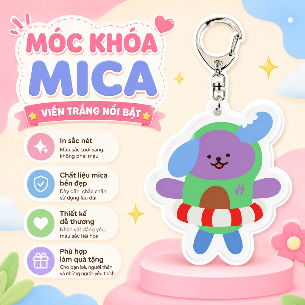 GMM Idol Doll Q Version พวงกุญแจอะคริลิคจี้แขวนสองด้าน Winnysang Earthmix Namtanfilm MARY DECOR SHOP