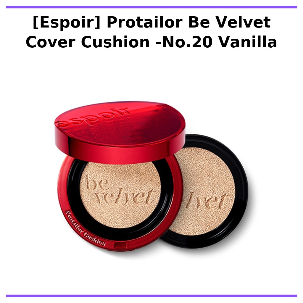 [Espoir] Protailor Be Velvet Cover Cushion -No.20 Vanilla / Korean Cushion Foundation / Velvet Finis