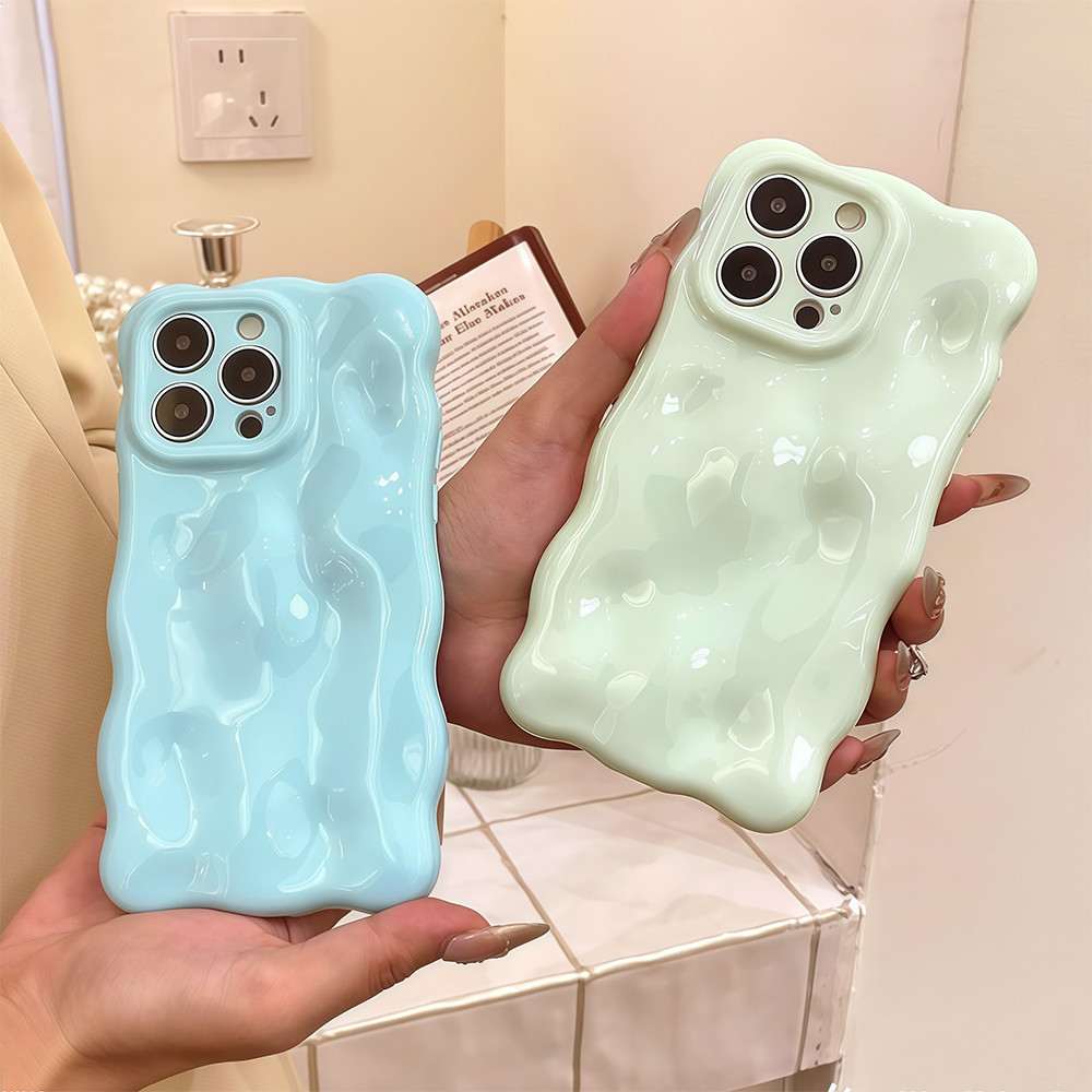 จัดส่งฟรีในพื้นที่ เคสโทรศัพท์สีทึบลายหินสำหรับ iPhone16 15 14 13 12 11 6 7 8 plusPro Promax TPU