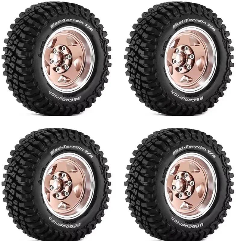 12mm Hex 1.9 "Beadslock ยางล้อขอบ + ยาง OD 90 มม.สําหรับ MN128 MN82 MJX H12Y H12Y + H12P D90 1/12 RC Crawler อัพเกรด