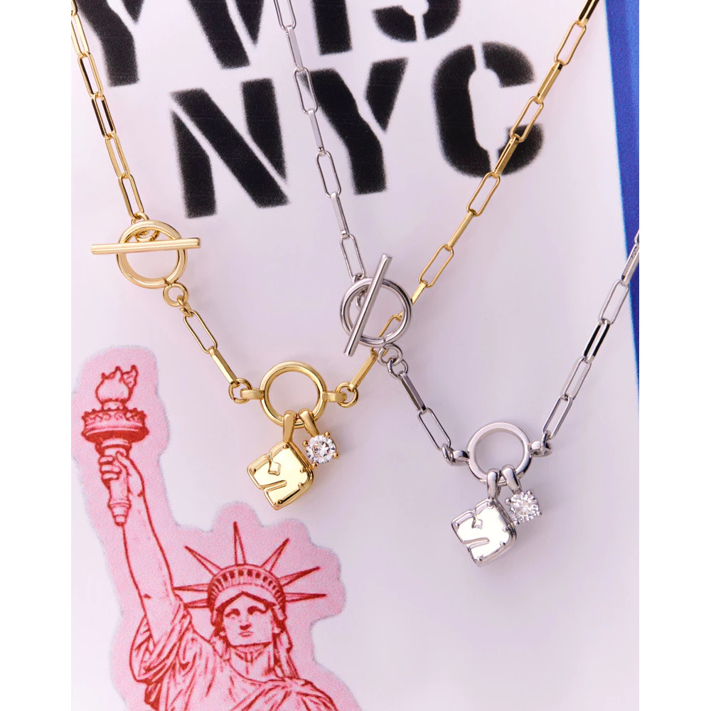 YVIS Route Brass Necklace - City Route Collection