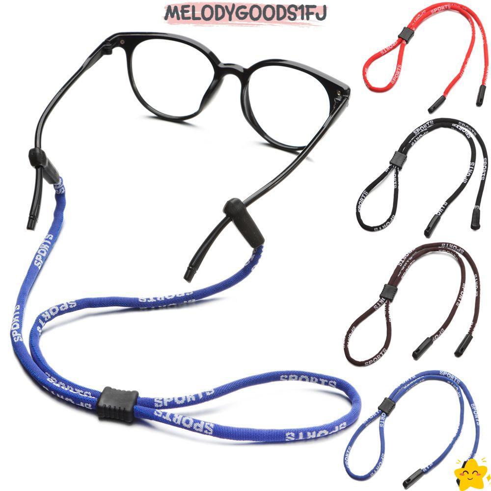 MELODYGOODS1FJสายคล้องแว่นตาอุปกรณ์เสริมลื่นปรับกีฬาสายคล้องคอ