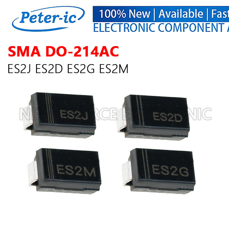 (50 ชิ้น) ES2J ES2D ES2G ES2M SMA DO-214AC Fast Rectifier SMD Schottky Diode