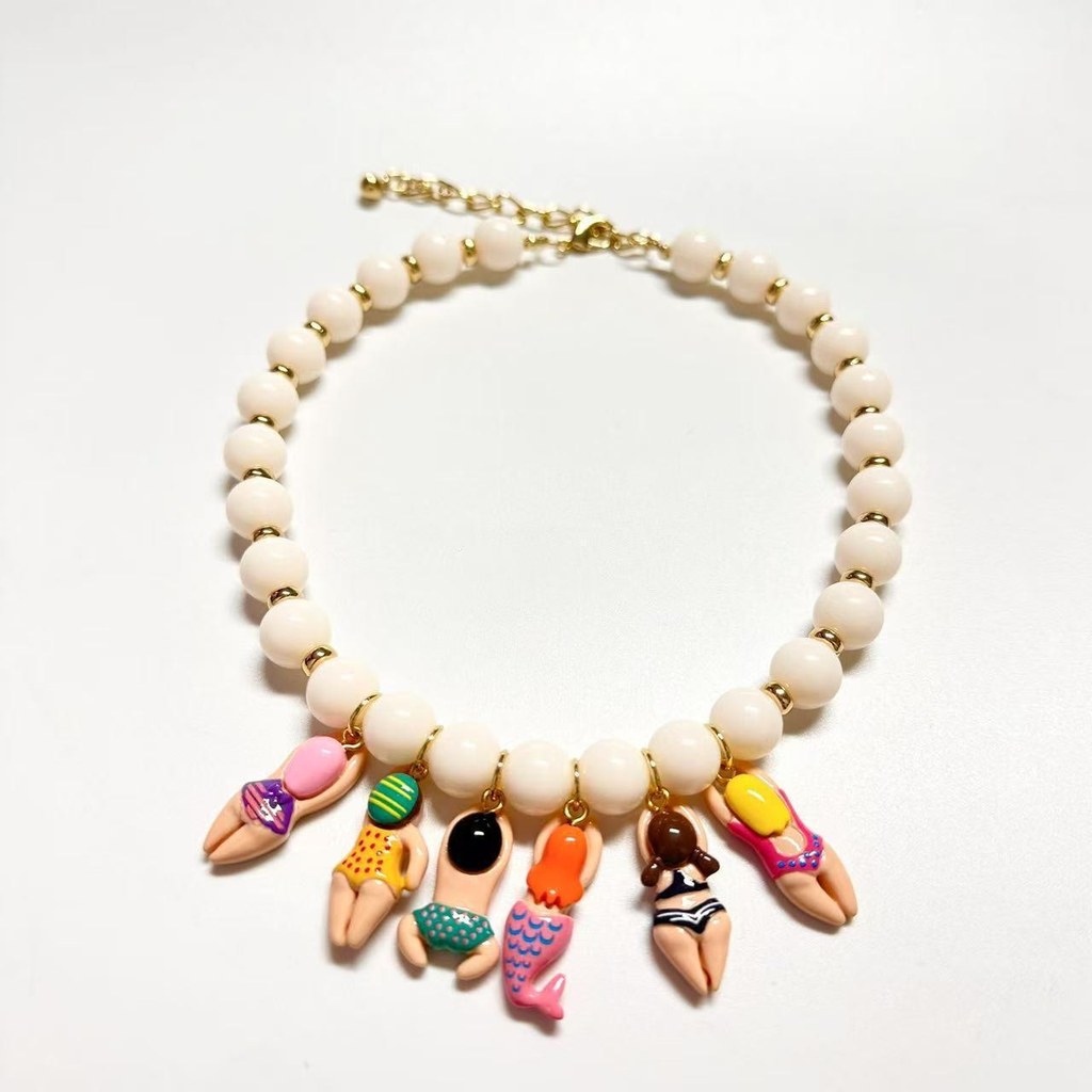 ชุดว่ายน้ําน่ารักตุ๊กตาสร้อยคอ Conspicuous แฟชั่น Bohemian 67r10