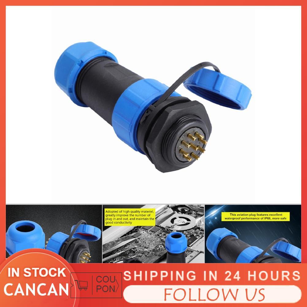 Cancanshop Cancanshop IP68 SP21 7Pin กันน้ำพลาสติกการบินปลั๊ก SOCKET CONNECTOR (9Pin)