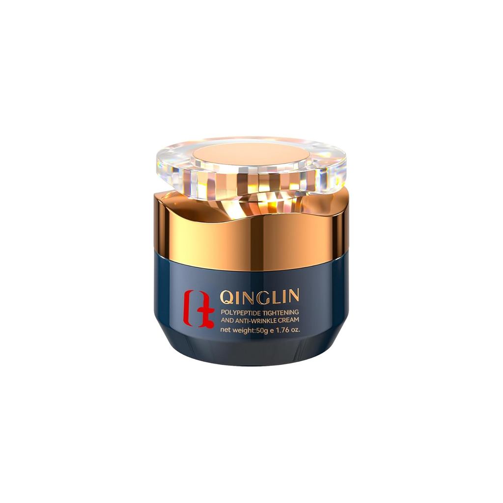 QINGLIN Peptide Firming Cream for Face & Neck, Deep Hydration Moisturizer with Hyaluronic Acid & Nia