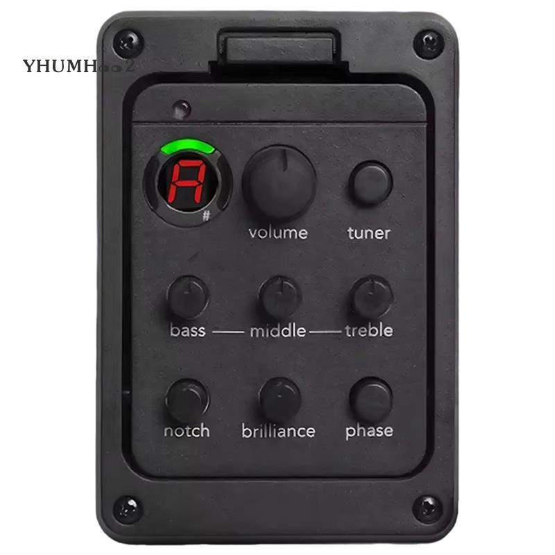 [yhumh002]Acostic Guitar Preamp 4 Band Acoustic Guitar Mic Blend Preamp for Fishman