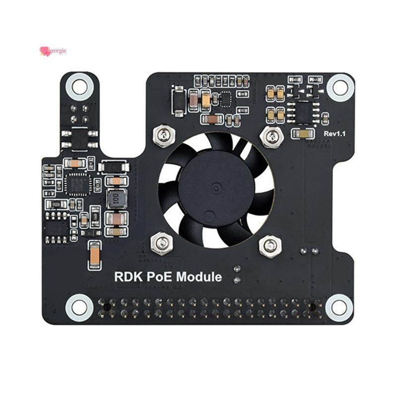 georg33 สําหรับ RDK X5 PoE HAT พร้อมพัดลม + Heatsink สําหรับ D-Robotics RDK X5 เมนบอร์ด IEEE 802.3af