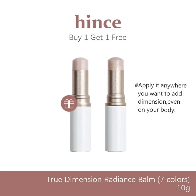 [ซื้อ 1 แถม 1]hince True Dimension Radiance Balm (7 colors) l บาล์ม 3in1 ทาตา ปาก แก้ม, ผิวดูโ